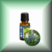 Cedarwood Essential Oil (Virginian, Juniperus virginiana) – Aromatherapy, Skin Care & Perfumery in a 15 ml glass bottle with a euro dropper cap.
