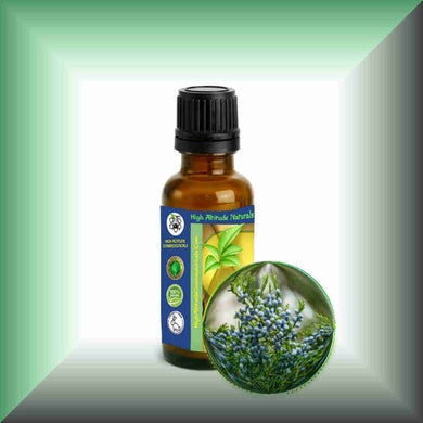 Cedarwood Essential Oil (Virginian, Juniperus virginiana) – Aromatherapy, Skin Care & Perfumery in a 1 fl oz glass bottle with euro dropper cap.