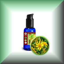 Arnica Oil for Bruises & Sore Muscles – 1:2 Extra Strength in a 1 fl oz bottle with pump dispenser.