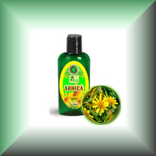 Arnica Oil for Bruises & Sore Muscles – 1:2 Extra Strength in a 2 fl oz bottle with  dispenser cap.