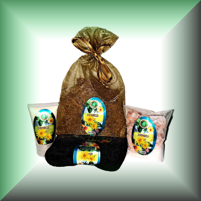 RUNNER'S FEET Arnica Soak & Soothe Herbal Foot Bath Salts Kit by ARNICAmfort™