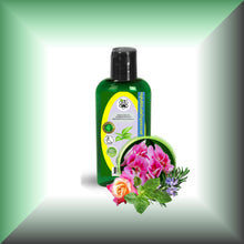 Geranium Potluck Body Massage Oil – Rose, Geranium & Citrus in a 2 fl oz bottle with dispenser cap.