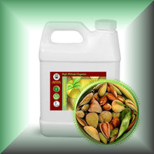 Virgin Sweet Almond Oil for Face, Skin, Hair, Body & Massage in a 32 fl oz jug with cap.