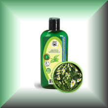 Chamomile Herbal Oil for Dry, Sensitive Skin & Blonde Hair in a 4 fl oz bottle with dispenser cap.