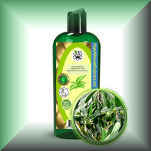 Clear Jojoba Oil for Face, Skin, Hair & Massage in a 8 fl oz bottle with dispenser cap.