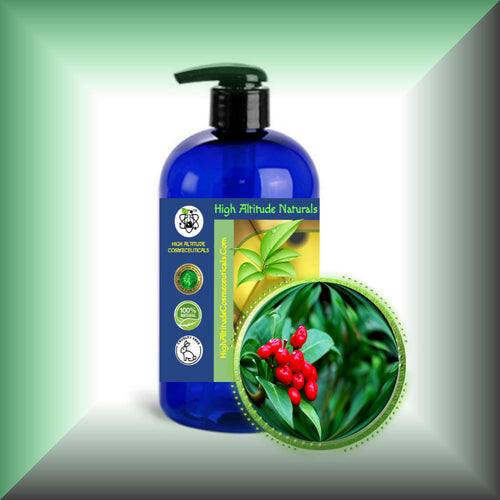 Cranberry Seed Oil for Face, Skin & Hair - Virgin in a 16 fl oz bottle with pump.
