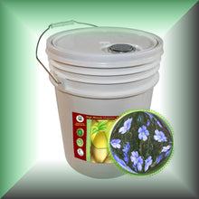 Flaxseed Oil for Face, Skin & Hair – Omega-3 Rich - Virgin, in a 5-gallon pail - bulk, wholesale size.