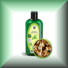 Ginger Root Infused Oil for Warming Massage, Body & Hair in a 4 fl oz bottle with dispenser cap.