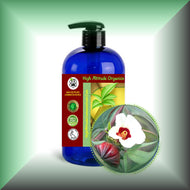 Hibiscus Seed Oil for Face, Skin, Hair & Massage - Virgin, in a  16 fl oz bottle with  pump dispenser.