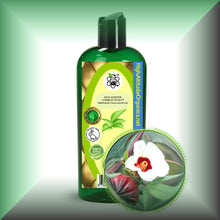 Hibiscus Seed Oil for Face, Skin, Hair & Massage - Virgin, in a 8 fl oz bottle with dispenser cap.