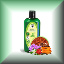 Saffron & Sandalwood Body Massage Oil | Passage of India with Botanical Oils in a 4 fl oz bottle with dispenser cap.