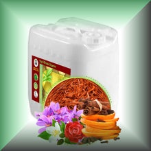 Saffron & Sandalwood Body Massage Oil | Passage of India with Botanical Oils in a 5-gallons jerrycan, bulk, wholesale size.