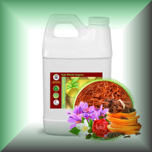 Saffron & Sandalwood Body Massage Oil | Passage of India with Botanical Oils in a 64 fl oz jug, bulk size.