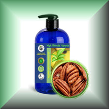 Pecan Oil for Face, Skin, Hair & Massage,  in a 16 fl oz bottle with pump dispenser.