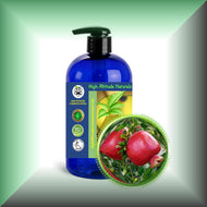 Pomegranate Seed Oil for Face, Skin & Hair in a 16 fl oz bottle with pump dispenser. 