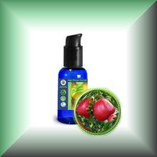 Pomegranate Seed Oil for Face, Skin & Hair in a 1 fl oz bottle with pump dispenser.