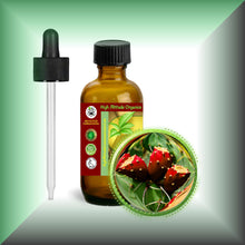 Prickly Pear Seed Oil for Face, Skin & Hair - Virgin in a 2 fl oz glass botte with dropper.