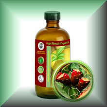 Prickly Pear Seed Oil for Face, Skin & Hair - Virgin in a 8 fl oz glass bottle with cap.