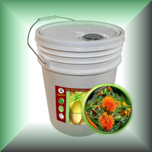 Safflower Oil for Face, Skin, Hair & Massage - High-Oleic, in a 5-gallon pail, bulk, wholesale size.