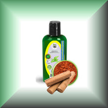 Sandalwood Herbal Oil Extract for Skin, Hair & Massage in a 2 fl oz bottle with dispenser cap.
