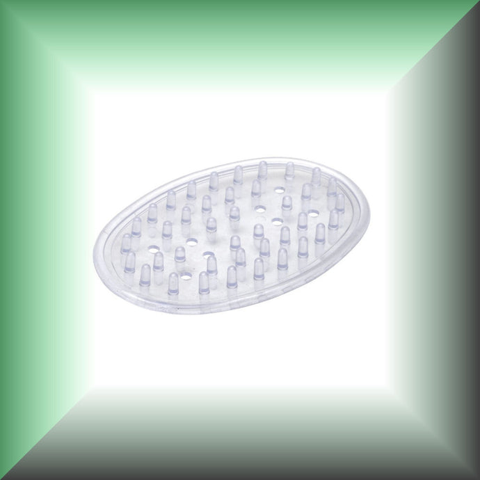 Soap Saver Dish Mat Tray, Clear, Large